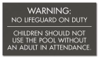 Arkansas No Lifeguard Sign