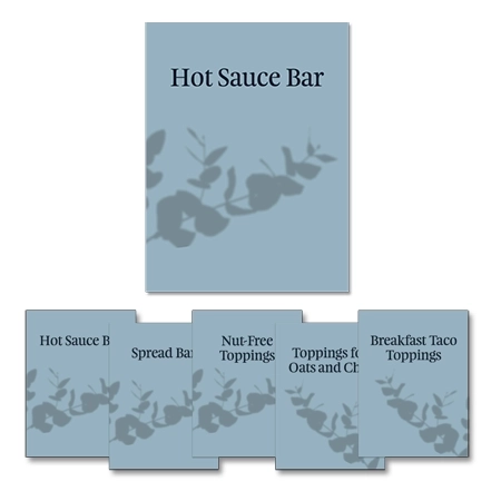 Breakfast Sub-Section Inserts (Set of 5) - Replacement