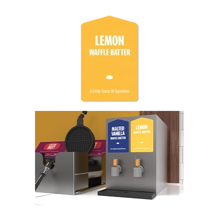 Breakfast Waffle Batter Label - Lemon