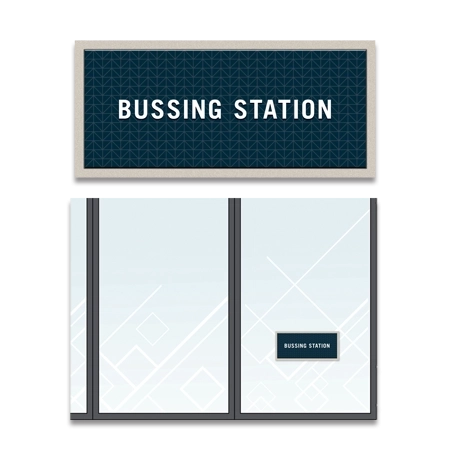 Bussing Station Wayfinding Sign - Replacement Only