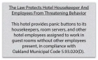 CA Housekeeper Protection Notice - Self Adhesive - 8 Pk