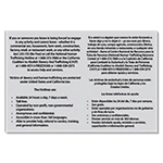 California Code - Human Trafficking Notice - (Hilton Premier) English/Spanish Version