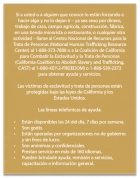 California Code - Human Trafficking Notice - (Hilton Premier) Spanish Version