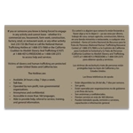 California Code - Human Trafficking Notice - (Hilton Select) English/Spanish Version