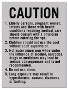 California Spa Rules Sign