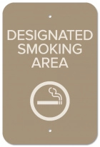 Designated Smoking Area Sign
