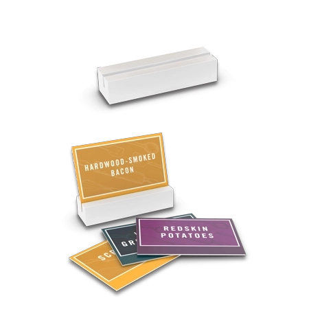Easel for Breakfast ID Cards