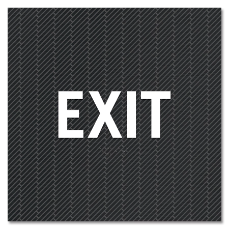 "Exit" Egress Sign - CA Compliant