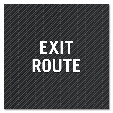 "Exit Route" Egress Sign - CA Compliant