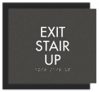 "Exit Stair Up" Egress Sign - CA Compliant