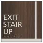 "Exit Stair Up" Egress Sign - CA Compliant