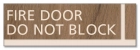 Fire Door - Keep Closed/Do Not Block Sign