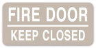 Fire Door - Keep Closed Label - 4 Pack