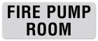 Fire Pump Room Label