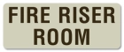 Fire Riser Room Label
