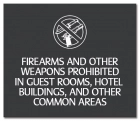 Firearms and Other Weapons Prohibited - FL Compliant - Acrylic Version