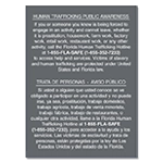 Florida Bilingual Human Trafficking Sign