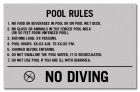 Florida Pool Rules Sign