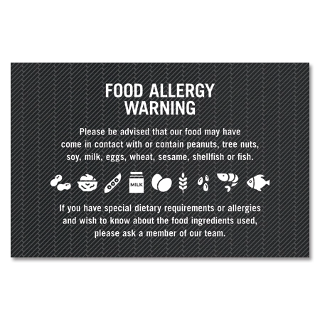 Food Allergy Warning Sign