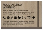 Food Allergy Warning Sign