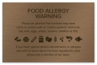 Food Allergy Warning Sign