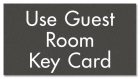 Guest Room Key Card Sign