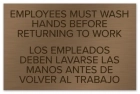 Hand Wash Sign w/Spanish