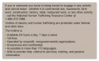 Human Trafficking Notice - (Hilton Select) Self-Adhesive