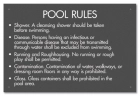Idaho Pool Rules Sign