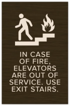 In Case of Fire, Elevators Are Out of Service... w/ No Braille