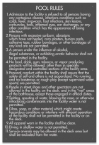 Kentucky Pool Rules Sign