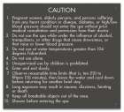 Kentucky Spa Rules Caution Sign