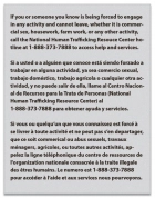 Louisiana Code - Human Trafficking Notice - (Hilton Select) Acrylic Material