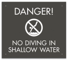 Maryland No Diving Shallow Water Sign