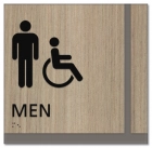 Men Sign w/Male & ISA Symbols
