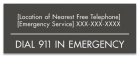Minnesota Emergency 911 Pool Sign