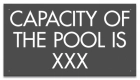 Montana Pool Capacity Sign