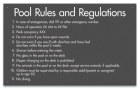 Montgomery County, Alabama Pool Rules and Regulations Sign