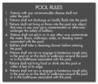 New Hampshire Pool Rules Sign