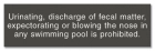 New York Pool Pollution Prohibited Sign