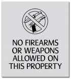 No Firearms or Weapons Allowed - Celtec Version
