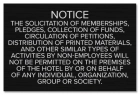 No Soliciting Notice