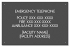 Ontario Canada Emergency Phone Sign