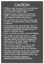 Ontario Canada Spa Rules Sign