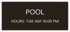 Pool Hours Sign