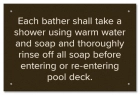 Province Pool Rules Sign - Ontario Compliant: Canada