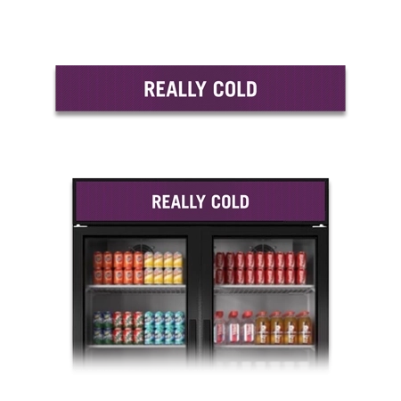 REALLY COLD Acrylic Freezer Sign - Purple - Replacement Only