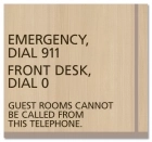 Recreation Area Telephone Informational Sign - Exterior Grade