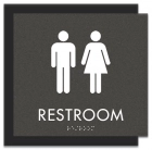 Restroom Sign w/Unisex Symbols
