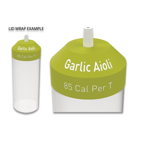 Individual Sauce Bottle Lid Topper - Garlic AioliEnglish Version
